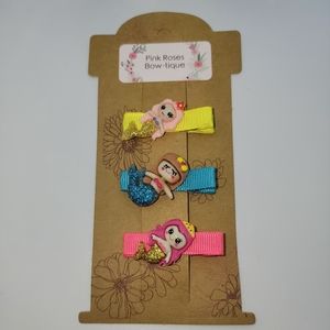 Nwt new Handmade hair clips barrettes 3pk mermaid